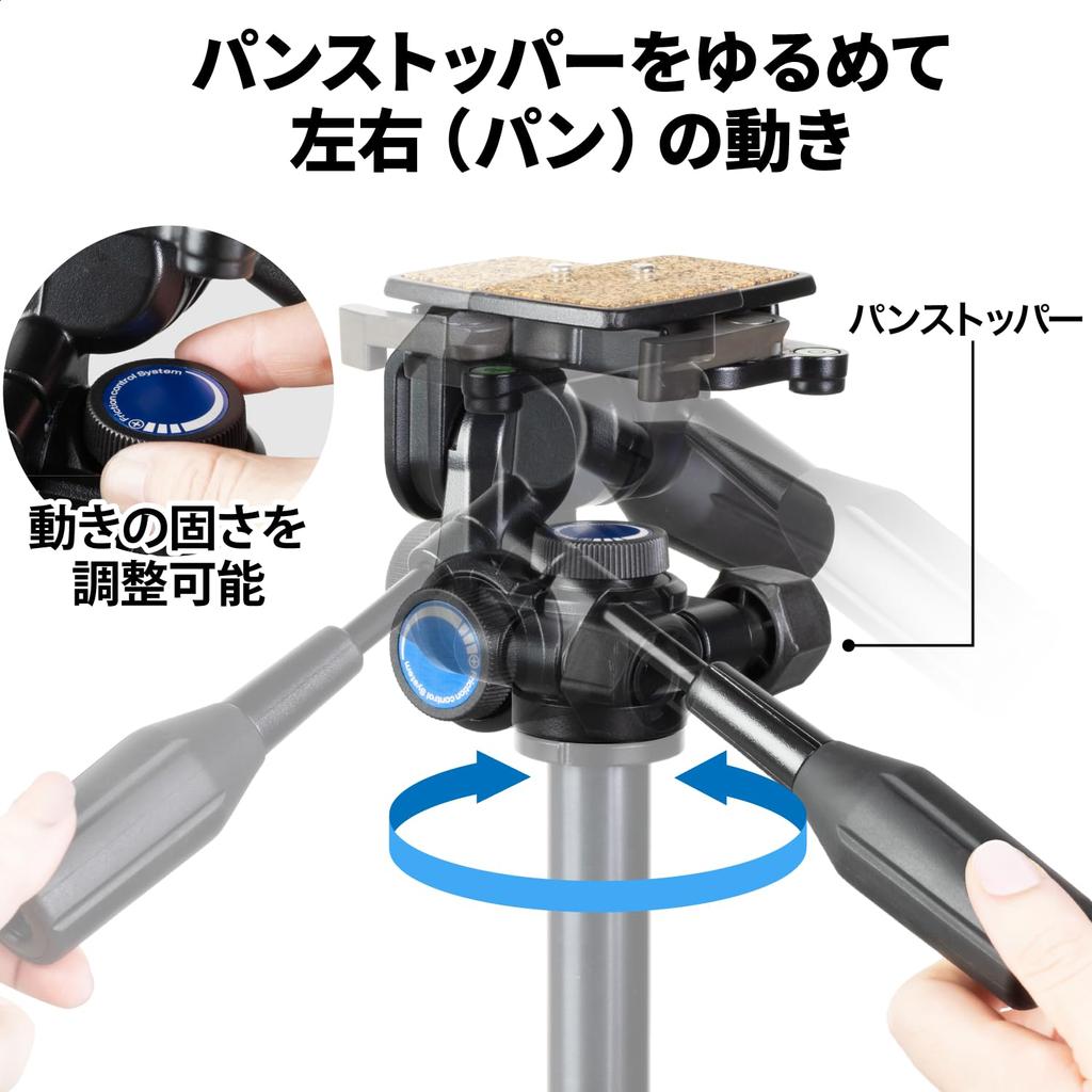 SLIK Pan Head with Video Support 3-Way SH-737HD (Product Code 206690)