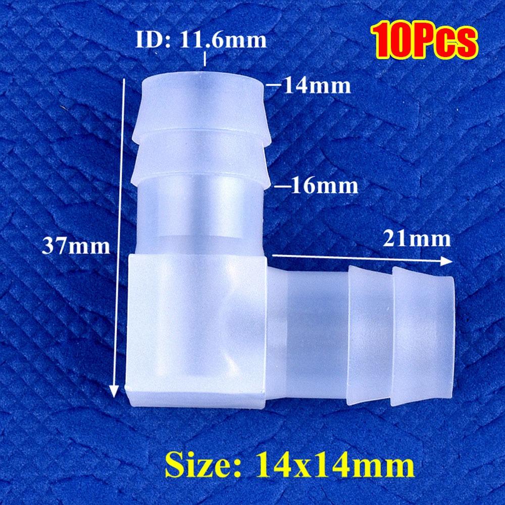 10 шт. 90-градусные угловые соединители PP Пластиковые пагоды шланговое соединение для полива сада