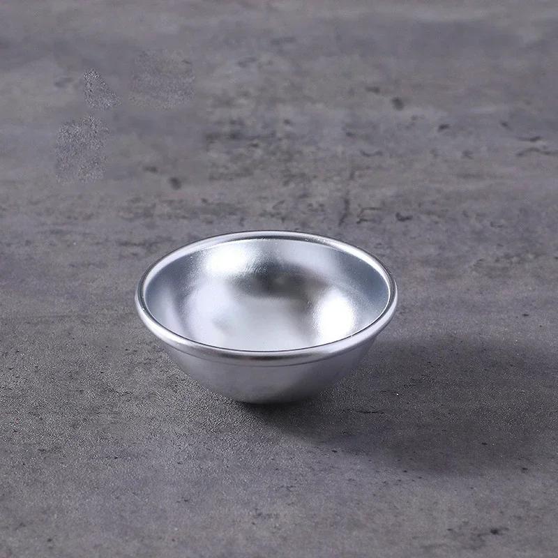 Practical Daifuku Dessert Bomb Mold Pan Tin Baking Cake Pastry Mould Snowball Mochi Mold 3D Aluminum Ball