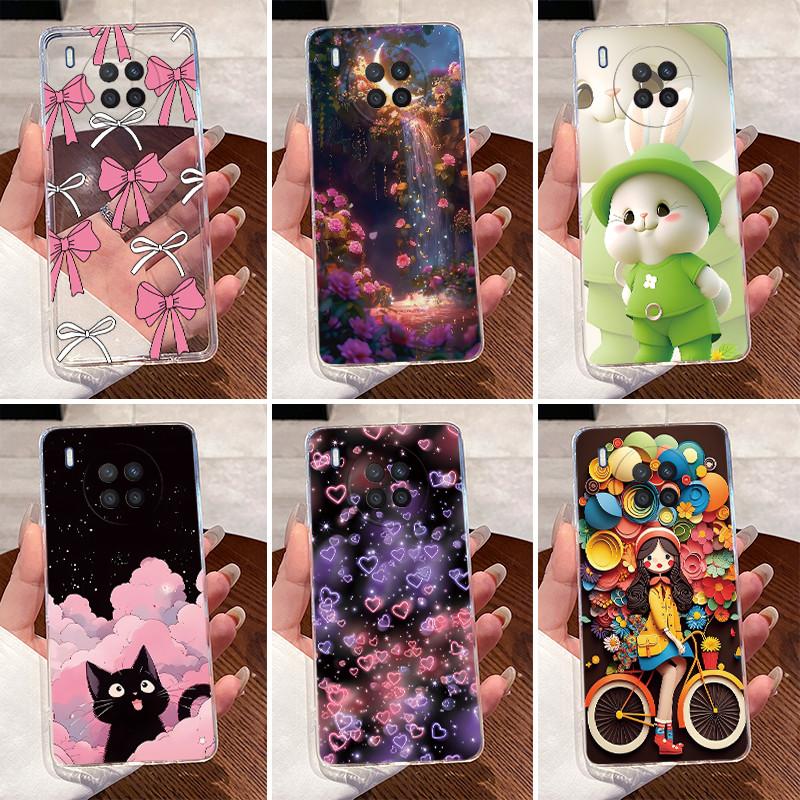 Чехол для Huawei Nova 8i Милый Роскошный Забавный Прозрачный Мягкий ТПУ Силиконовый Чехол для Huawei Honor 50 Honor50 Lite Nova8i 4G NTN-L22 Чехлы