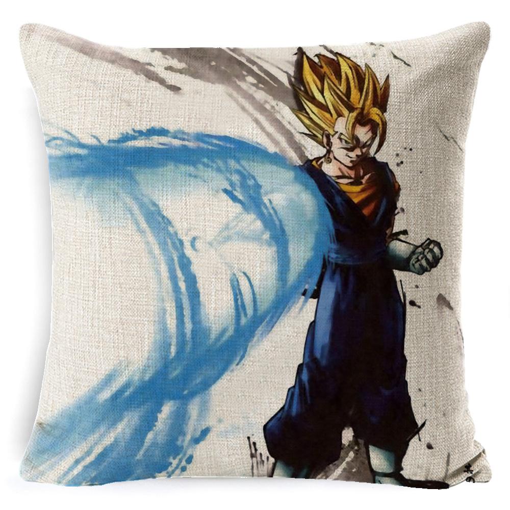 Мультяшная Анимация Dragon Ball Наволочка Лен Супер Мягкая Подушка Дом Dragon Ball Аниме Подушка