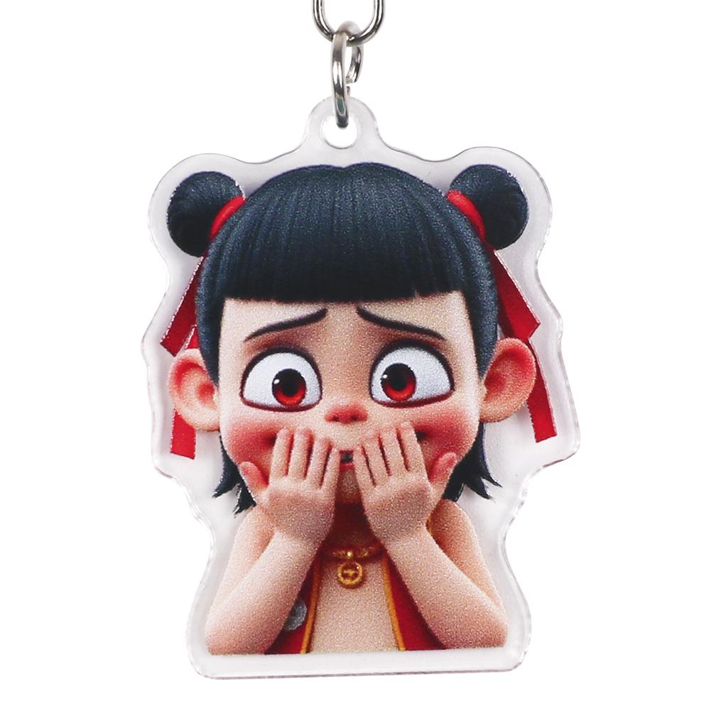 Брелок Nezha Фигурка Игрушка Ao Bing Подвеска для Мужчин Женщин Рюкзак Смешной Подвеска Брелок