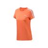 Круглый вырез свитера спортивная повседневная футболка с коротким рукавом женские футболки оранжевый EI0764