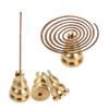 Mini Incense Holder Copper Censer Diverse Pattern Traditional Shapes Joss-stick Inserted Ash Catcher Home Decor Buddhism Gadgets