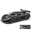 1/24 Lamborghini Koenigsegg JeskoToy Cars Модель литой коллекционной машины со звуком и светом