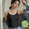 Women's Seamless Summer Ice Silk Camisole - Breathable, Anti-Exposure, Versatile, Slimming, Plus Size Tank Top