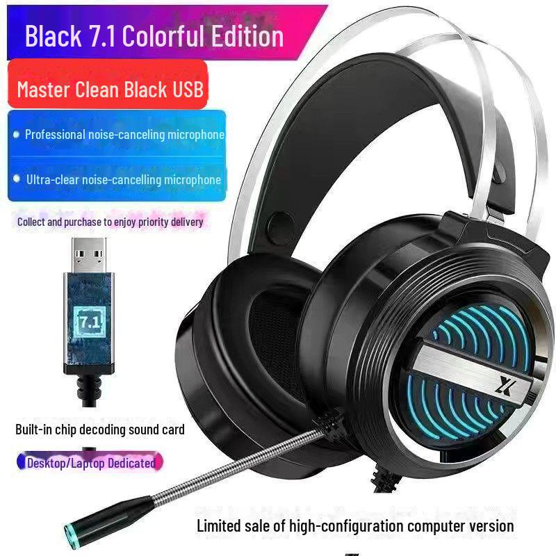 Проводная игровая гарнитура X9 с микрофоном и активным шумоподавлением