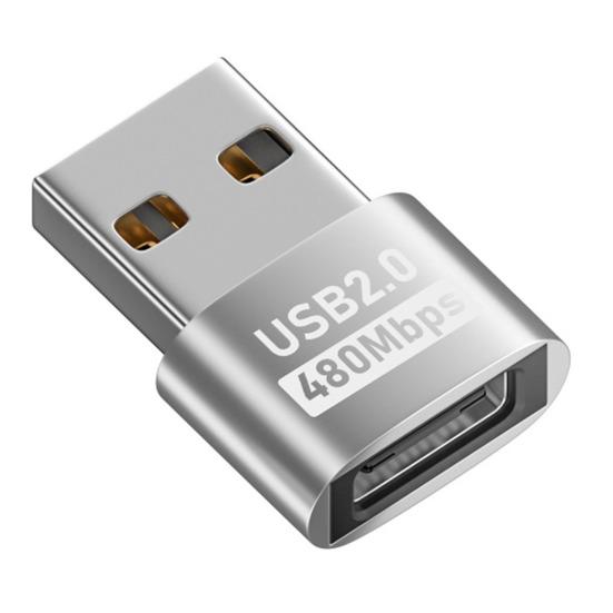 Адаптер для телефона Type-C на USB-A 2.0 480 Мбит/с Высокоскоростная передача данных Многофункциональный зарядный адаптер