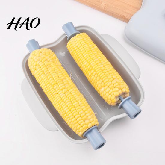 Steamed Custard Microwave Bowl Corn Steamer Container, Food Grade PP Cooker for Baking Multipurpose Steaming Box Sweet Potato Egg Custard, Reusable