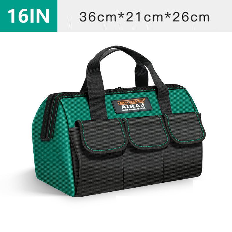 AIRAJ  New Electrician Tool Bag with Reflective Strip Oxford Cloth Wear-resistant Multi-Pocket Waterproof Storage Hand Bag