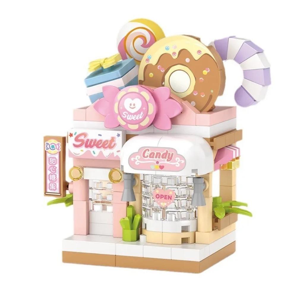 House Building Blocks Household Appliance Dessert Store Street View Snack Children's Toys Boys Girls Gifts Compatible With Lego