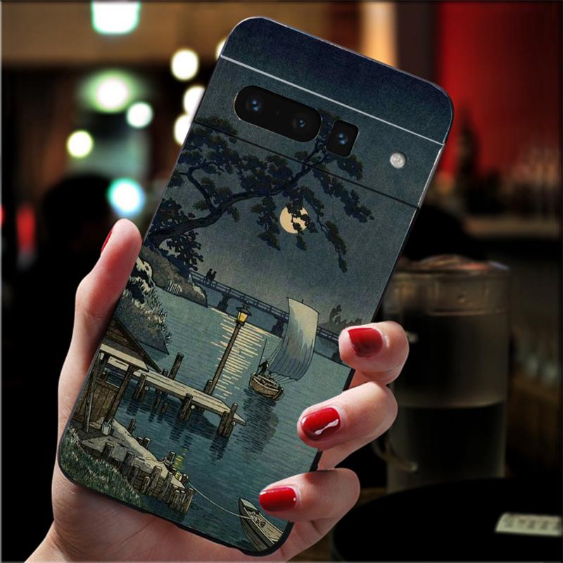 Чехол для телефона Google Pixel 7 Pro 7 6A 6 Pro 5A 4A 3A Pixel 4 XL Pixel 5 6 4 3 XL 3A XL 2 XL Funda японского искусства