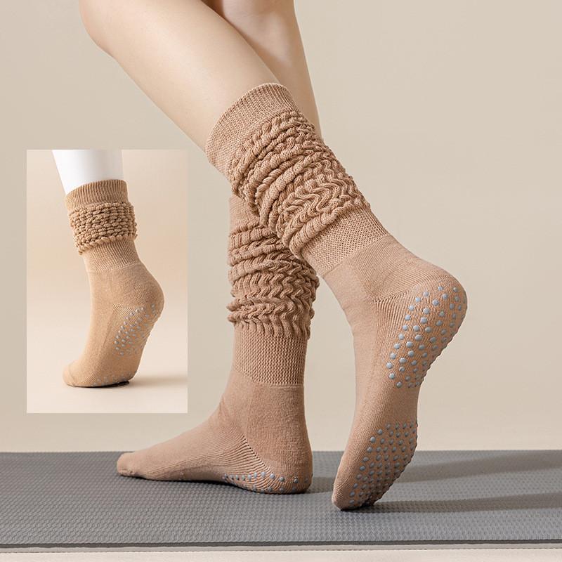 Женские вязаные гетры-протекторы, длинные носки, женские носки для фитнеса, танцев, пилатеса, йоги