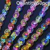 50pcs Transparent U-Shaped Chain, Acrylic Beads, DIY Jewelry Making Materials For Bracelets, Car Ornaments, Phone Straps