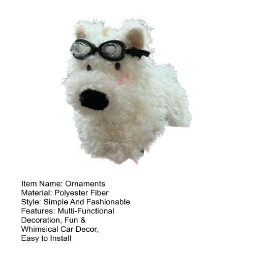 Милый щенок, плюшевая кукла, украшение для салона автомобиля, многофункциональные украшения для стеклоочистителя