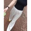 Cream-Colored Wide-Leg Pants for Women, 2026 Summer New High-Waisted, Drapey, Slimming, Relaxed, Versatile Casual Pants