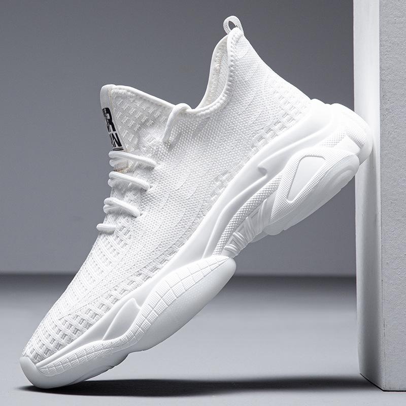 Мужская обувь очень большого размера, новые сетчатые спортивные туфли лето 2025, модная повседневная обувь, папины кроссовки на толстой подошве с внутренней высотой