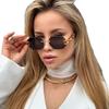 New Frameless Cut Edge Sunglasses For Women, Popular On The Internet, Same Fashion Trend Gradient Ocean Sunglasses 5538