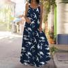 Women's Slip Dress Maxi Long Dress Beautiful Blue Flowers Print Dress Spring & Summer Leisure Vacation