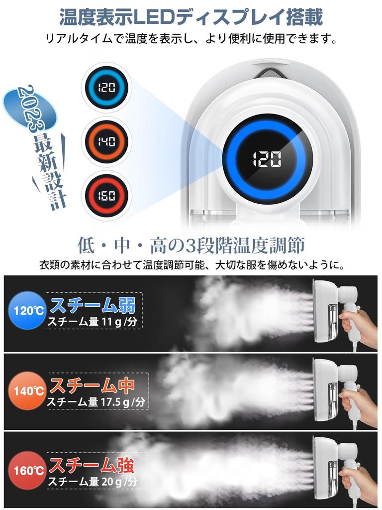 Новейший отпариватель для одежды AooDen паровой утюг разглаживает складки, висящие на вешалке регулировка температуры подъем на 15 секунд дисплей температуры мощный