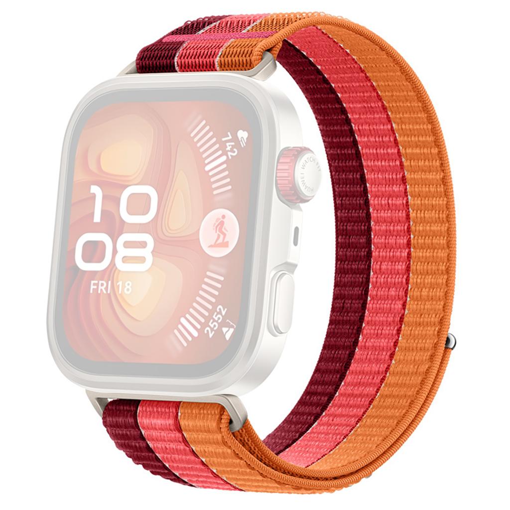 Цветной нейлоновый ремешок-петля для Huawei Watch Fit 4 Pro/Fit 4/Fit 3 с застежкой-липучкой