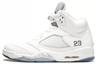 Air 5 Retro 'Metallic White' 2015 136027-130