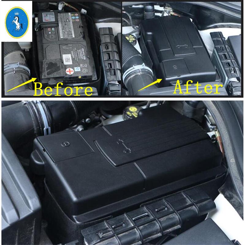 Car Engine Battery Protection Cover For Volkswagen VW Tiguan 2016 -  Accessories Electrode Waterproof Dustproof Interior Kit