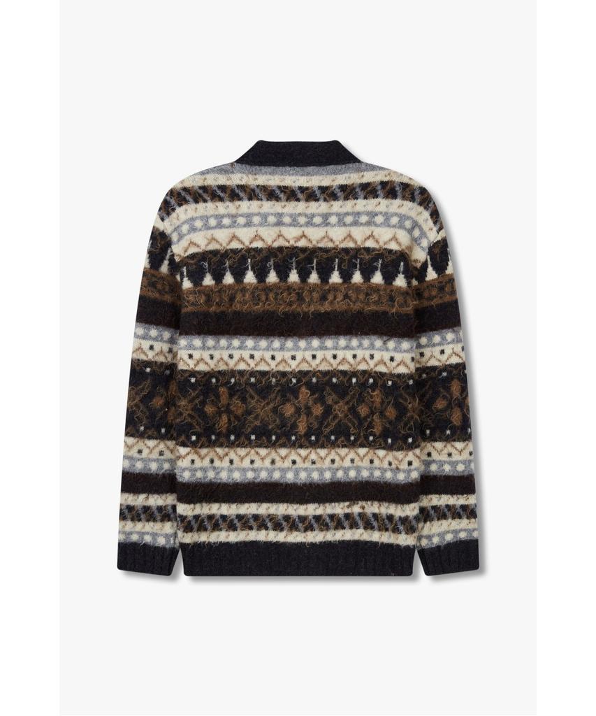 Man On The Boon [Barena] Wool Blend Knit Cardigan_Dark Brown 4714360106