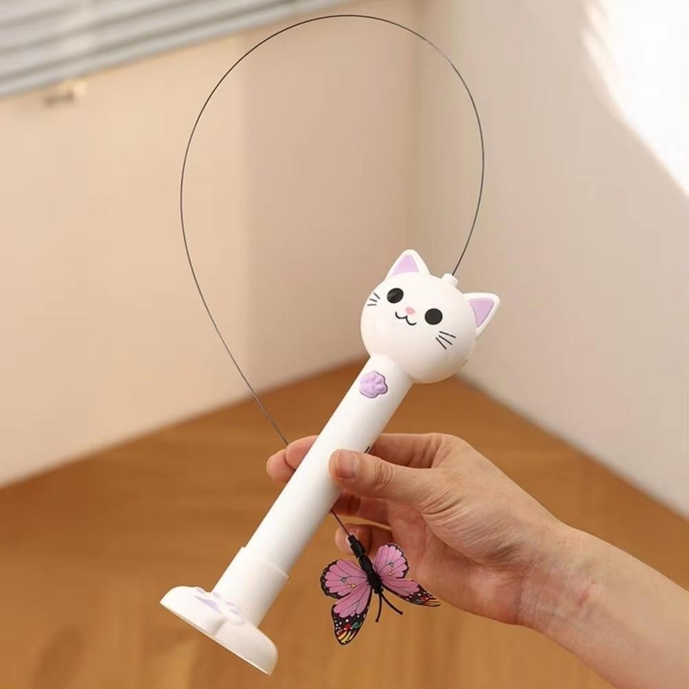Easy to Install Automatic Cat Teaser Interactive Kitten Wand Kitten Play