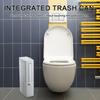 Элегантный и компактный комплект туалетной щетки со встроенным мусорным баком, бесконтактным управлением и двумя ведрами для гигиены