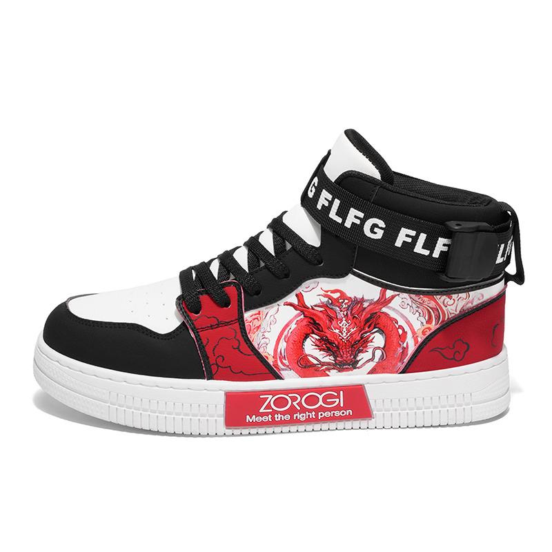 Модная мультяшная обувь для скейтборда Мужская Детская Высокие кроссовки Мужская Повседневная обувь на платформе Мужские Аниме Кроссовки zapatillas de mujer