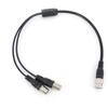 1 BNC Male to 2 way BNC Female Splitter Video Cable Cord Connector Adapter Wire Для удлинительного провода для камеры видеонаблюдения