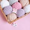 Soft Chenille Yarn Baby Knitting Wool Yarn Plush Thick Velvet Yarn for Hand Knitting Crochet DIY Sweater Scarf Hat Doll