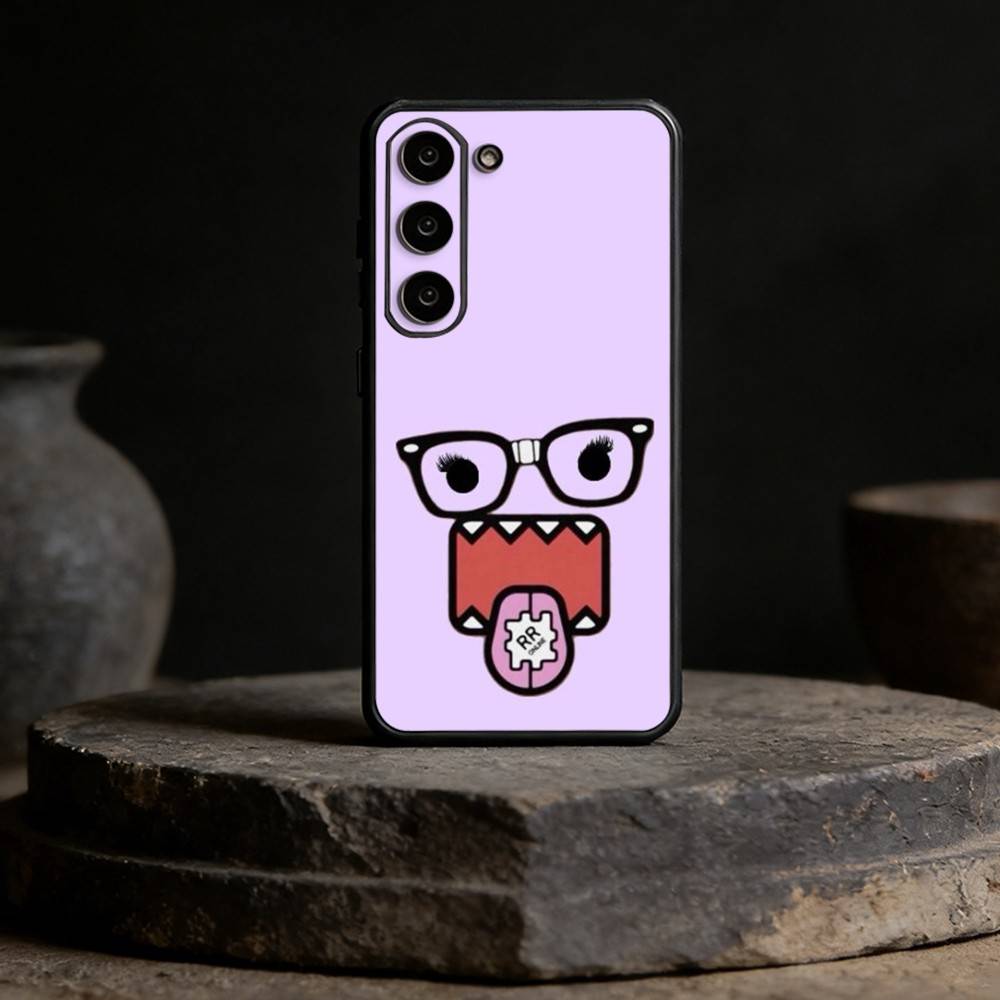Милый Чехол для Телефона Domo-kun Чехол для Телефона Для Samsung Galaxy A20,21s,22,31,32,52,53,72,73,80,91 Мягкий Черный Корпус