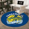 Parramatta Eels, Команда по регбилиг, Коврик для стула, Круглый ковер, Ковер для офиса, Машинная стирка, Нескользящий, Подходит для гостиных, спален
