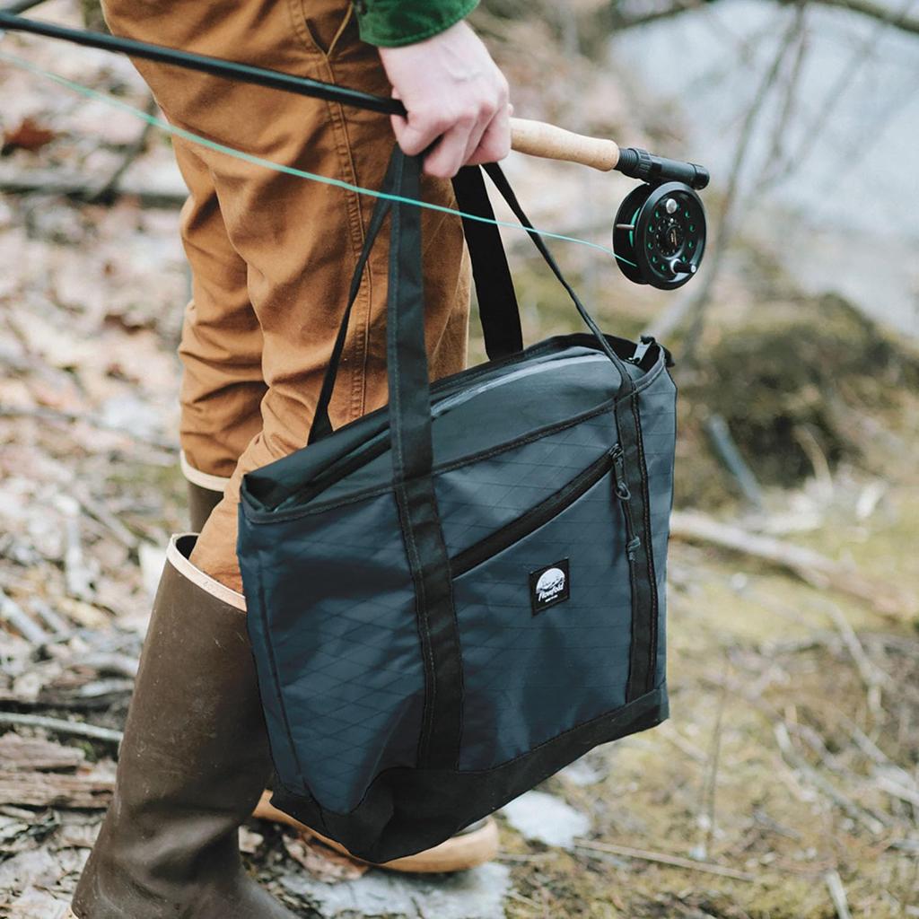 Flowfold Zip Porter Outdoor Tote Bag, 16L Limited Edition, Jet Black (FFZT001000)