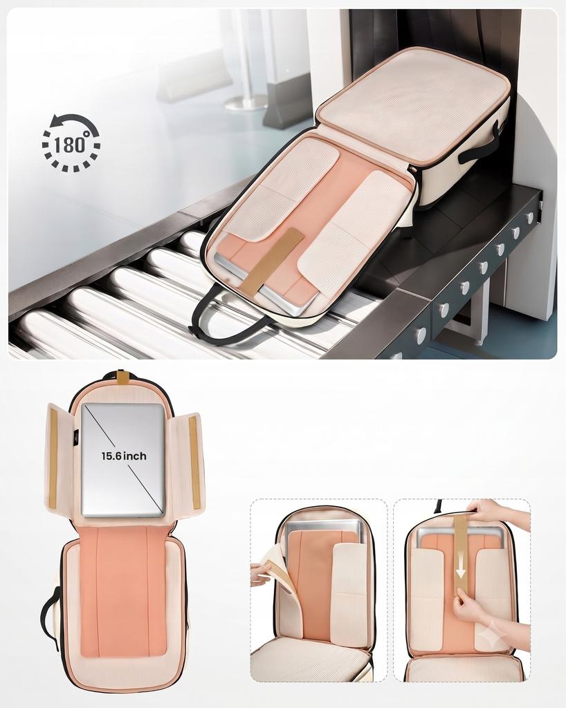 Matein Women' Backpack Hand Luggage Laptop 15.6" 6760