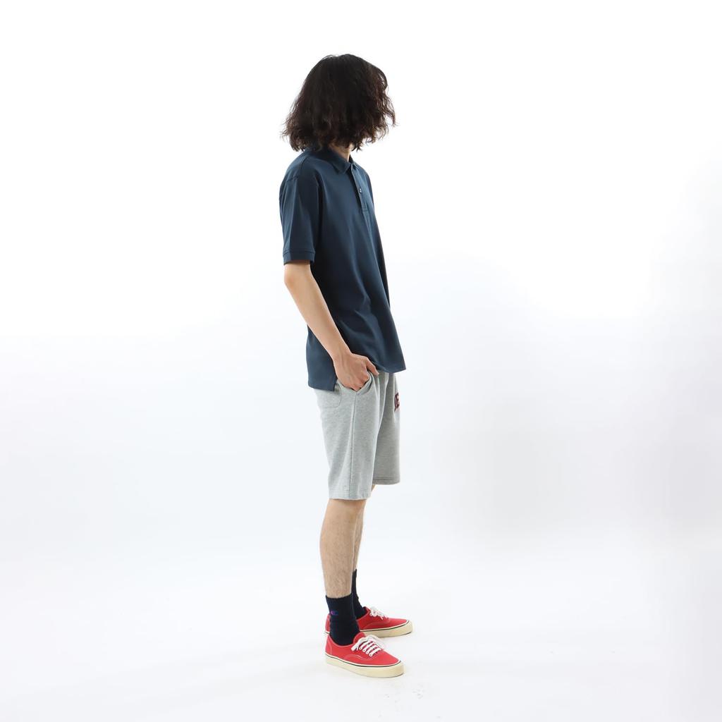 Champion Поло Шорты Одноточечное Поло с коротким рукавом 3L Футболка, Рукав, 100% Хлопок, Логотип, Футболка, Базовая, C3-Z358, Мужская, Темно-синий,