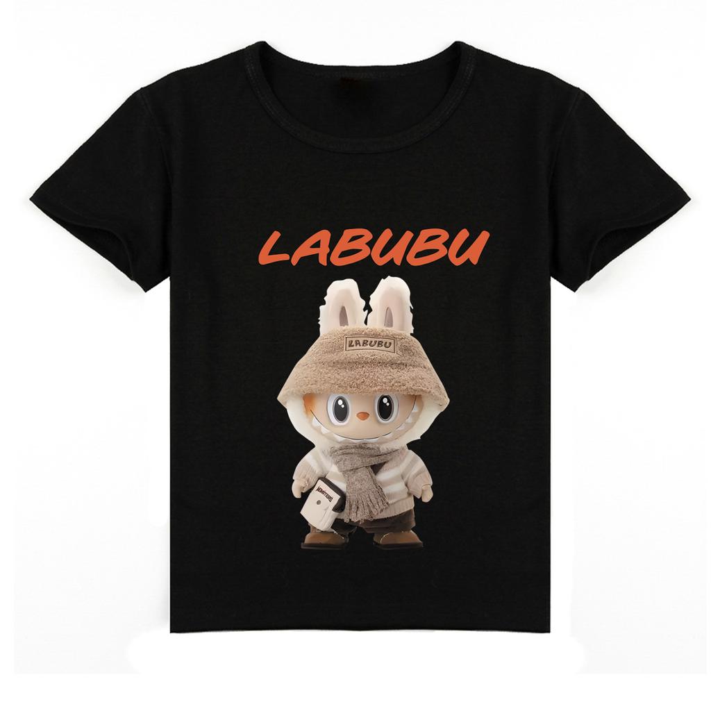 Kids 2D Tee Labubu T-shirt Children Short-sleeved