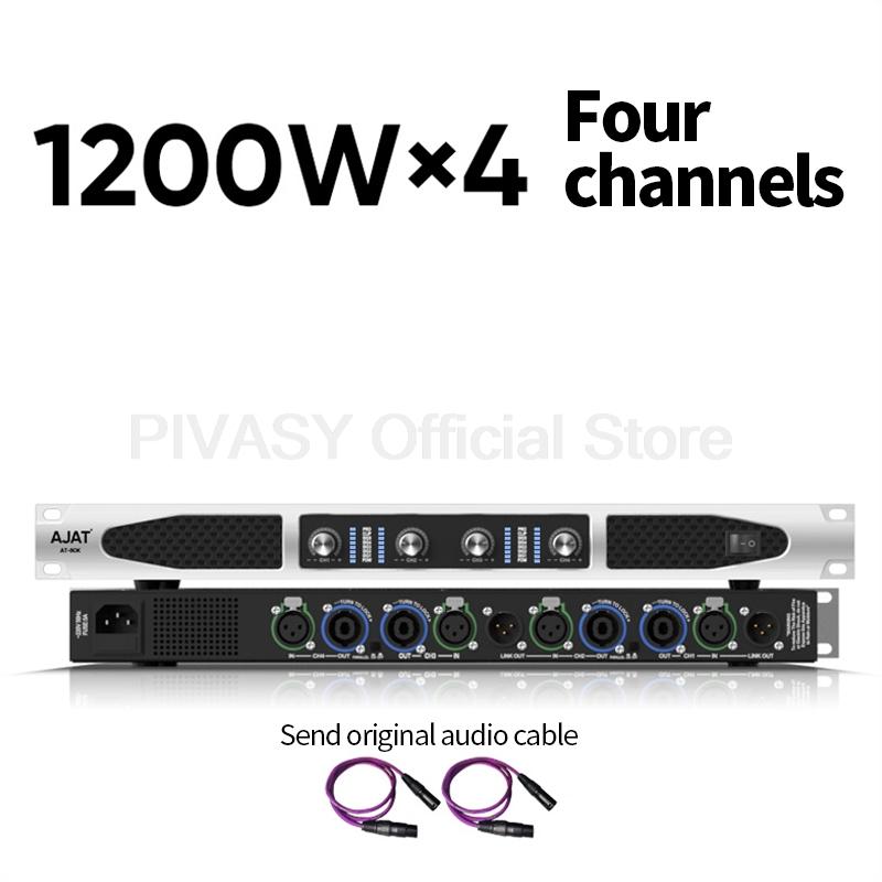 750-2000 Вт*2 Мощный профессиональный усилитель звука 2/4-канальный Hi-Fi цифровой сабвуферный усилитель для сцены, домашнего кинотеатра, усилитель звука