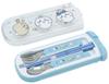 OSK Bento Chopsticks, Cutlery, Chiikawa Pull-Lid Trio, Made In Japan, Antibacterial, CT-20, Blue, 8.4 X 19.7 X 1.9 Cm (H)