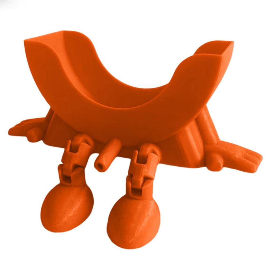 Cute 3D Printed Funny Sponge Stand with Legs Drainage Hole Creative Storage Organizer for Kitchen Bathroom and Home Decor