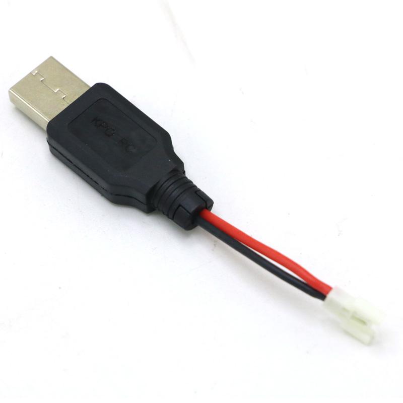 RC USB Charging 3.7V Lithium Battery Charger Cable USB to JST /SM / futaba Plug for 3Rc Drone Quadcopter