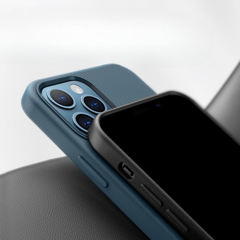 Подходит для iPhone16Pro Официальный кожаный чехол для мобильного телефона Apple 15 Сильный магнитный присоска 14promax Защитный чехол 13
