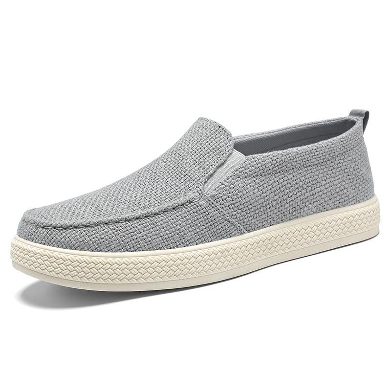 Старая пекинская тканевая обувь мужская летняя повседневная обувь обувь для вождения ходьба одной ногой дышащая мягкая подошва без усталости