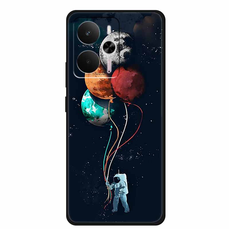 For Realme 14 5G Case Realme14 Coque 6.67" Black Silicone Soft TPU Phone Case For Realme 14 2025 Back Cover Case Shell Funda Cat
