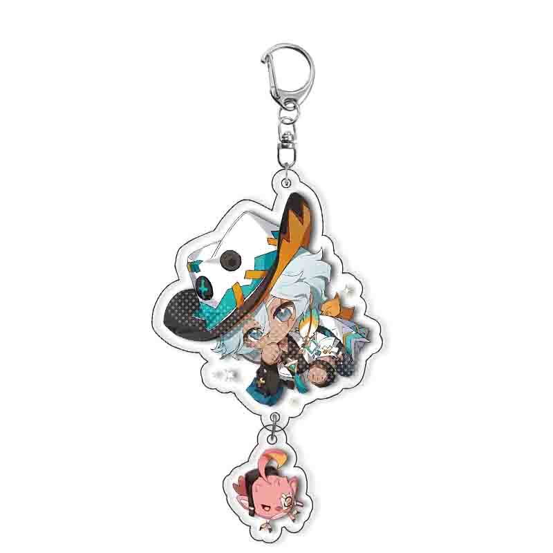 Keychain Girl Cute Cartoon Ifa Varesa Keychains Anime Princess Pendant Key Ring Game Gift