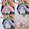 Adorable Fruity Rabbit Plush Keychain Cute Pineapple Grape Strawberry Carrot Dolls
