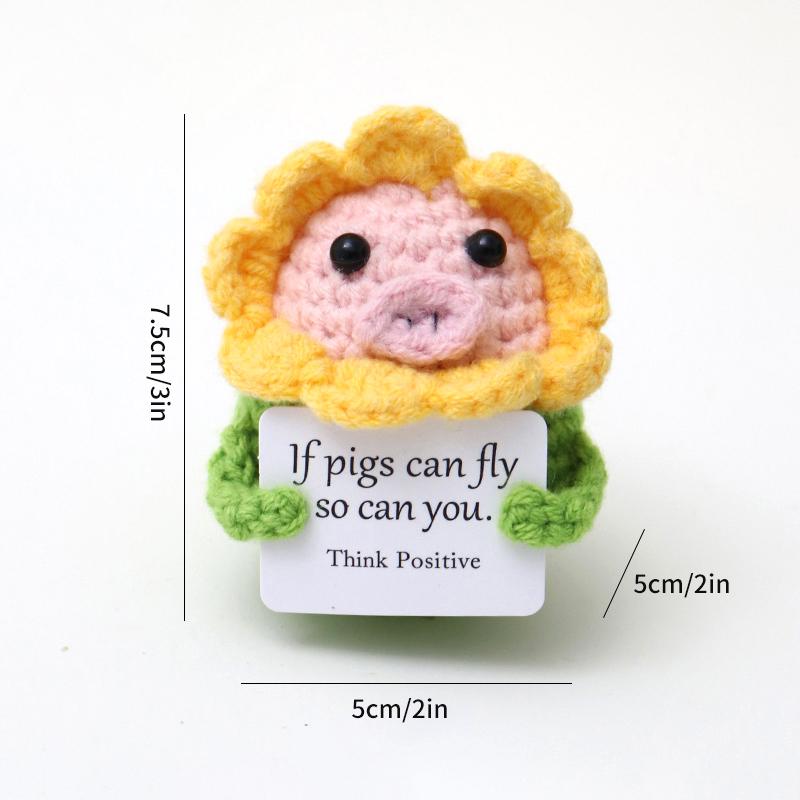 Crochet Doll Finished Crochet Animals Fruit Ornament Cartoon Hand Woven Octopus Frog Ornament Cute Room Decor Desk Decorations