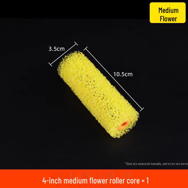 Mini Dexterous Finger Roller Brush - Yellow & Blue Stripes for Corners